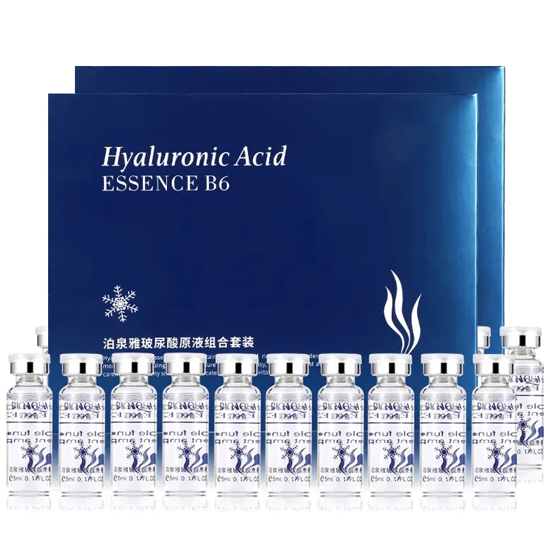 20pcs BIOAQUA Hyaluronic Acid Serum ผลิตภัณฑ์บํารุงผิวหน้า Moisturizing Firming Facial Essence Liquid Face Skin Care