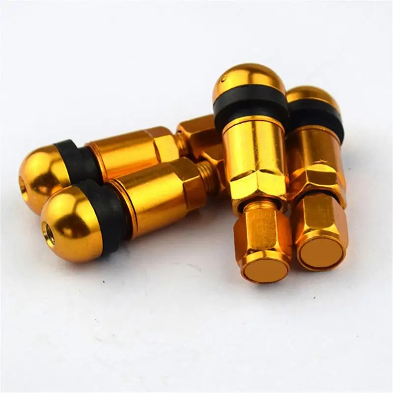 4pcs / set Universal Motorcycle Car Wheel Tubeless Tire Valve Air Caps for Tire Valve Stem Aluminum Metal Air Valve Stem