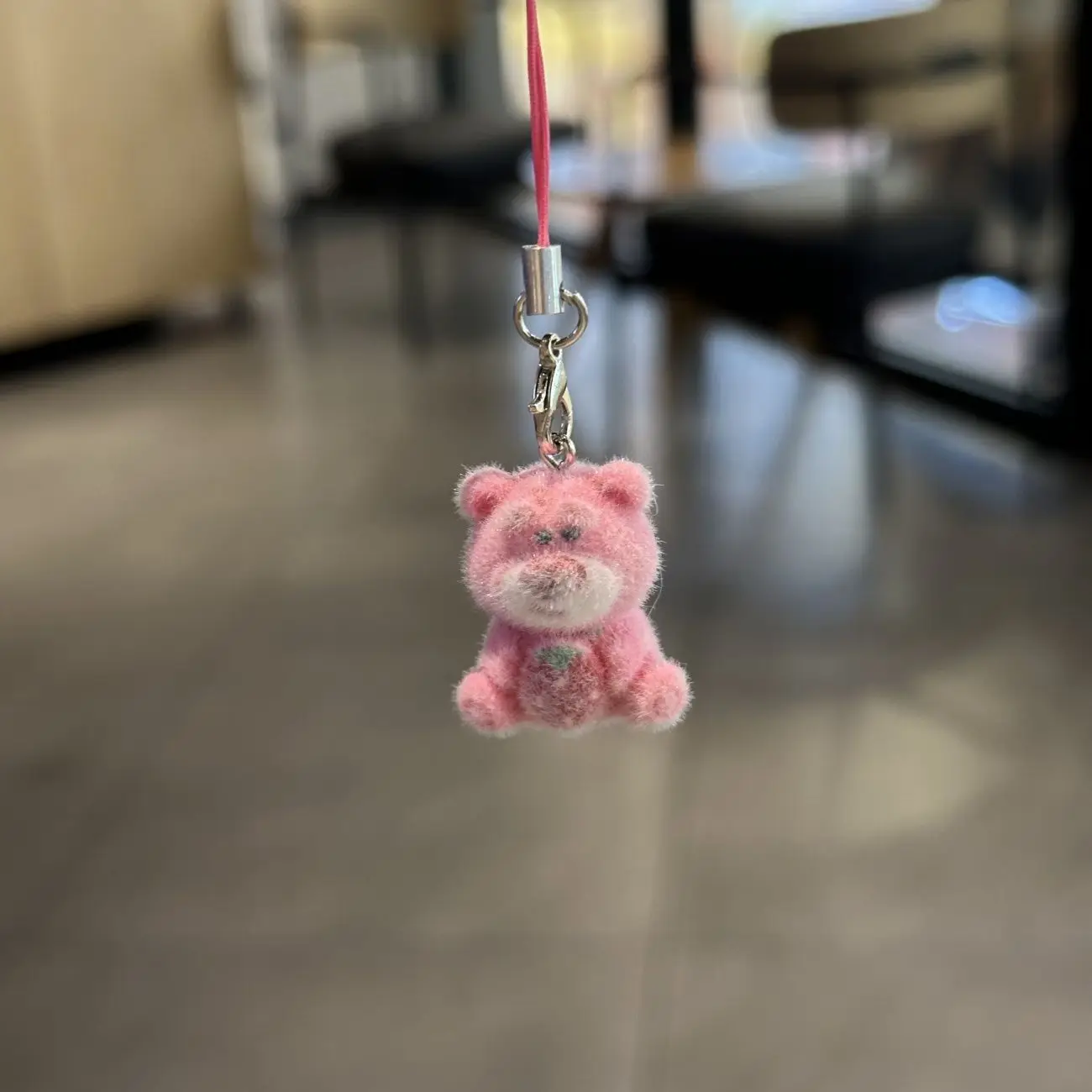 스위트 베어 전화 매력 펜던트 귀여운 키 체인 케이스 아이폰 15 CCD 카메라 Airpods 이어폰 Schoolbag Ins Korea New