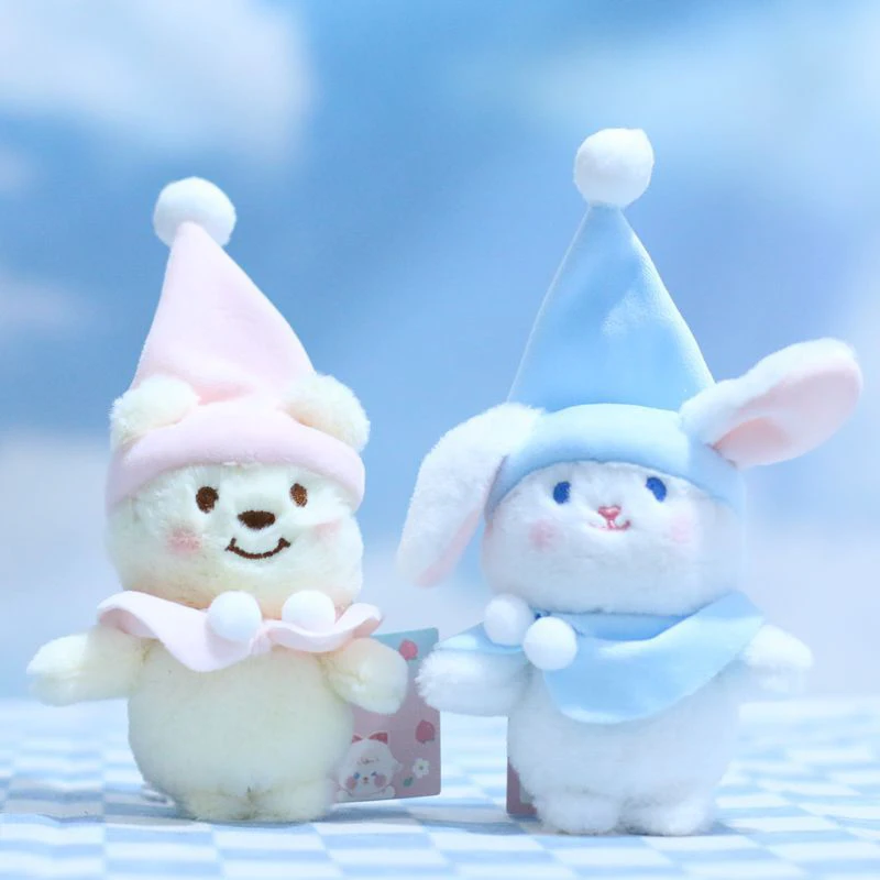 

Милая шляпа, подвеска в виде медведя, кролик, плюшевая игрушка, кукла, сумка, кулон, кукла, брелок, кукла, кулон