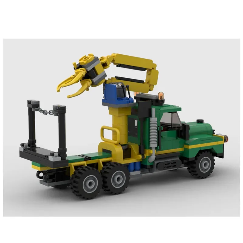 MOC-74740 Heavy Duty Forest Logging Truck, Assembly Splicing Building Blocks, Modelo 500, Peças, Brinquedos para Crianças, Presentes