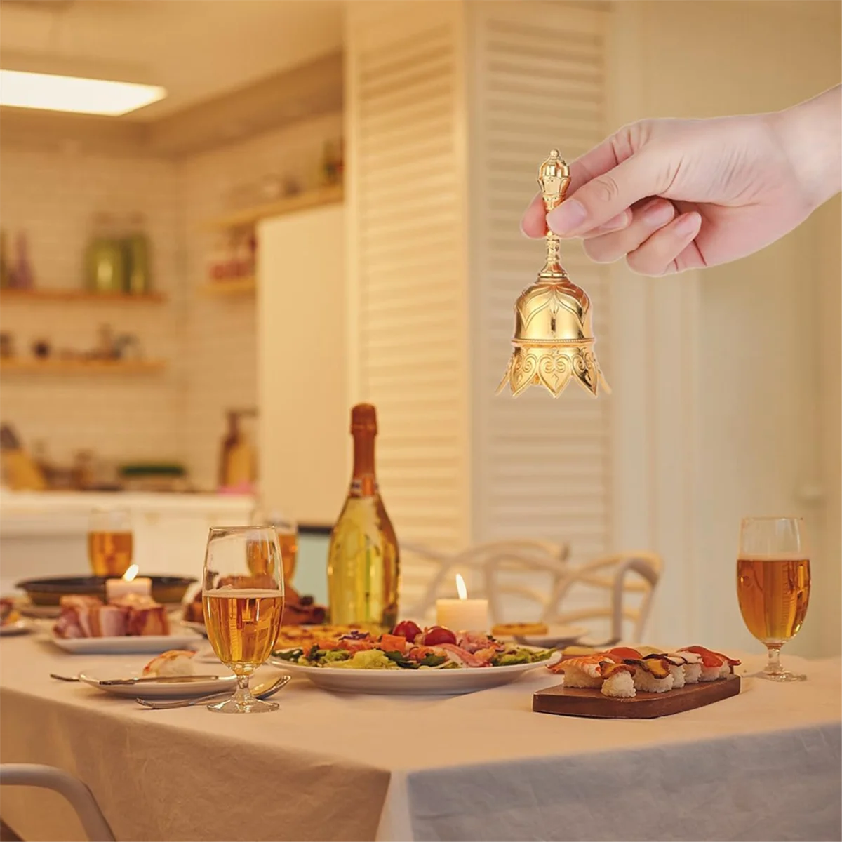 NEW Hand Call Bell for Teacher Classroom Bell Dinner Bell Tibetan Bells Meditation Bell