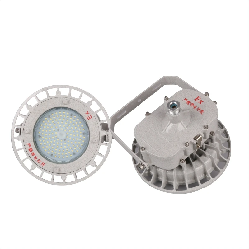 LED Explosion-Proof Luminaire Aluminium Die-Cast Housing IP66 Rating 120lm/W 75W / 100W 5-Year Warranty Emergency Battery Backup
