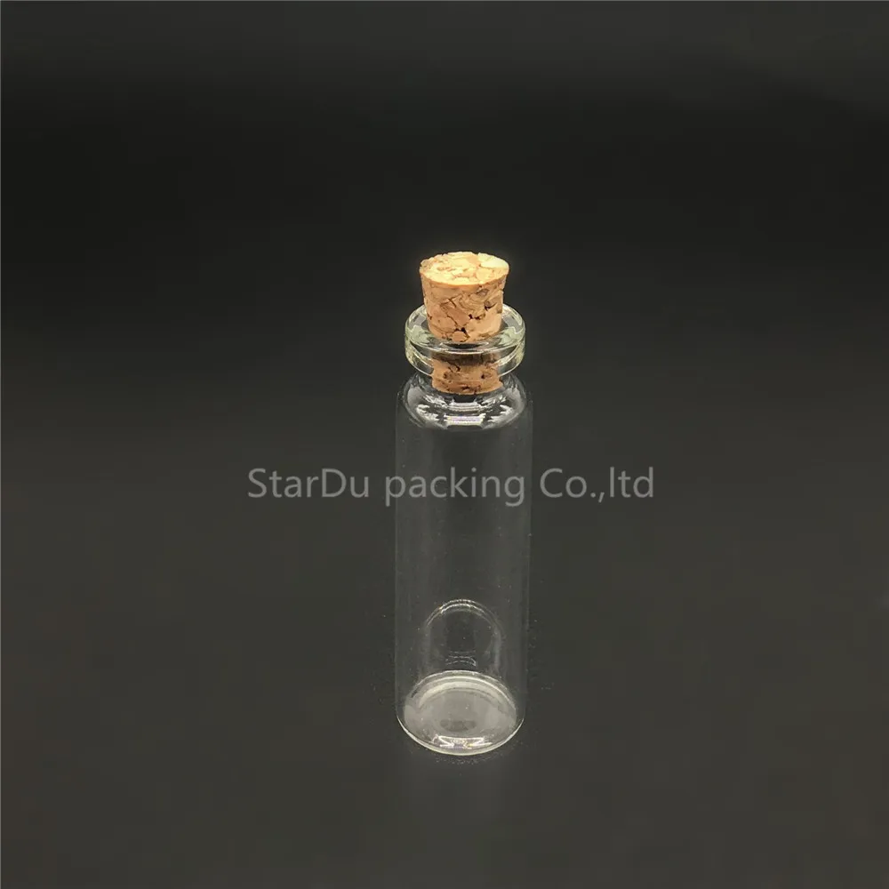 12*40mm Small Cork Glass Bottle 2.3ml  Drifting Jar Lucky Bottle 100pcs/lot Cork Bottle