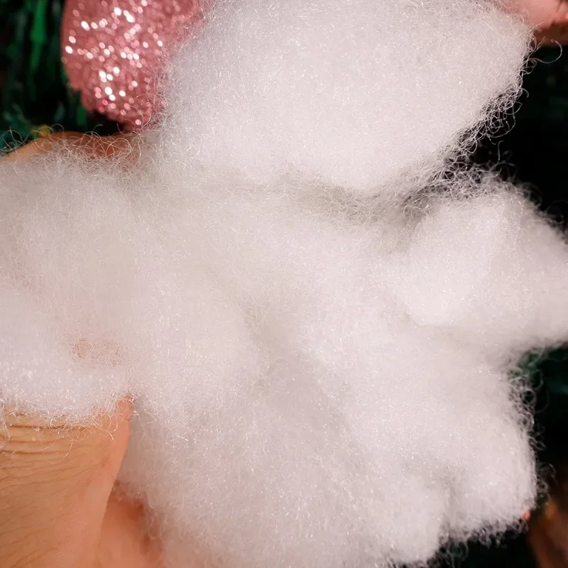 Flauschiger Künstlicher Schnee Weihnachts-Deko-Set für Schneeschlachten Innenbereich Weihnachtsdorf Baumdekoration Puppenfüllmaterial – Detail 8