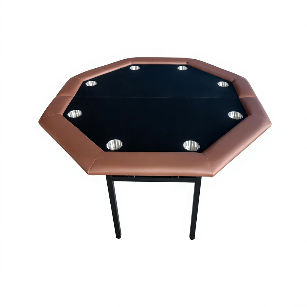 Direct Manufacturer DRAGON INDUSTRY Foldable Octagonal Custom Multi-Game Classic Poker Table Metal MDF Construction Mahjong