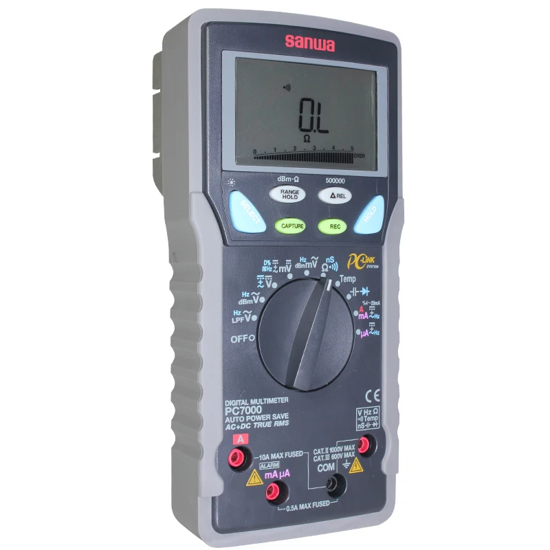 Japan sanwa PC7000 High Accuracy High Resolution True RMS Digital Multimeter/PC Communication/500000 counts for DCV,Dual display