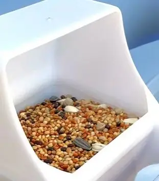 مغذيات الطيور المعلقة حاوية طعام بلاستيكية لعلبة طعام Budgerigar يمكن قفص الطيور اكسسوارات مستلزمات التغذية نافورة مشروبات