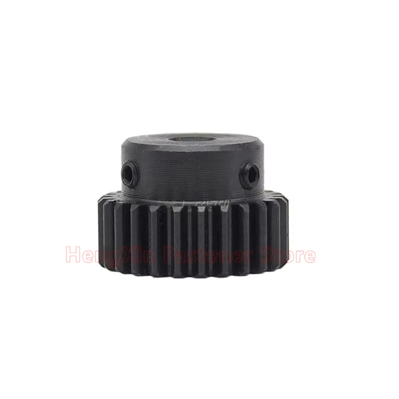 1pcs 18T-27T 1.25M Step Spur Gear 1.25 Mod 18/19/20/21/22/23/24/25/26/27 Teeth 45# Steel Motor Gear Cylindrical Gear Bore 4-17mm view 2