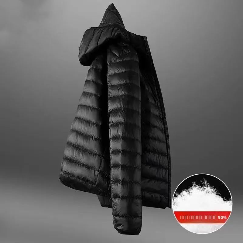 Jaet Thiened en coton pour hommes Vêtements d'extérieur d'hiver Chaud Jeunes d'âge moyen et ly Dad Sle Régulier Mince...