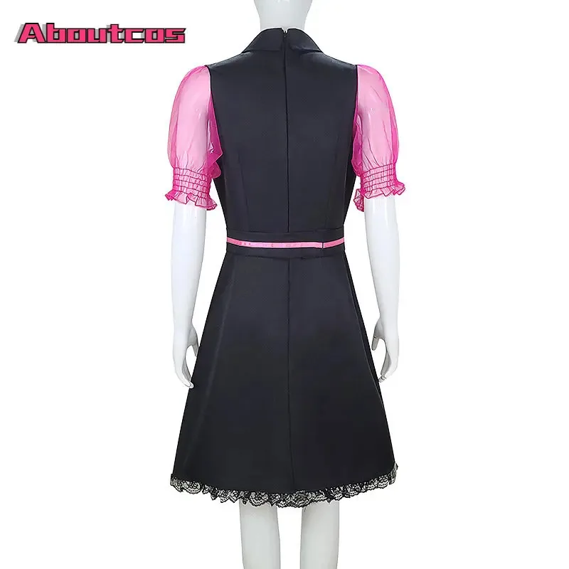 Aboutcos Draculaura Ula تأثيري أنيمي الوحش عالية CosplayS-3XL لطيف Draculaura تأثيري حلي حجم كبير هالوين