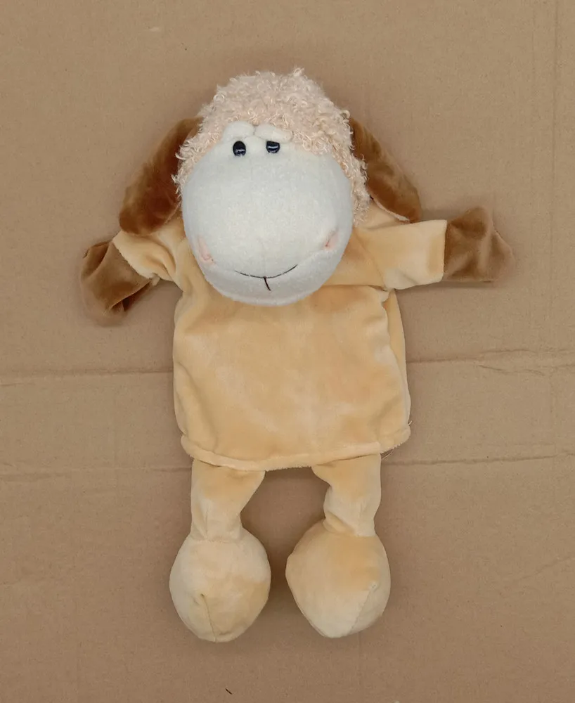 35cm Cartoon Tier Handpuppe eltern-kind-Spiel Puppe Löwe Elefant Schwein Beschwichtigen Spielzeug Geburtstag Geschenke Für Kinder