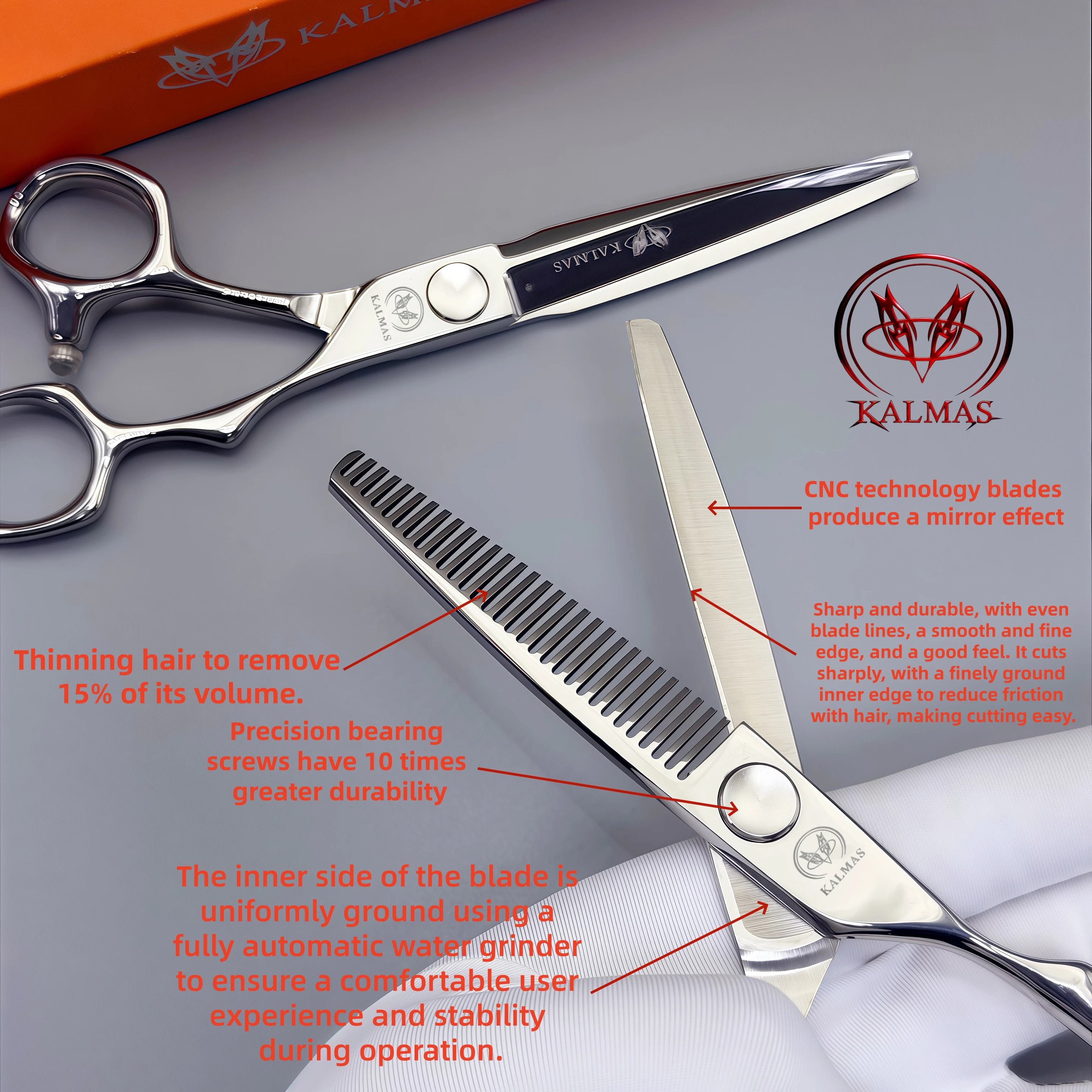 Professional hair cutting tool, hair salon, hair cutting ultra-thin scissors VG10 6.0inch hair scissors tool