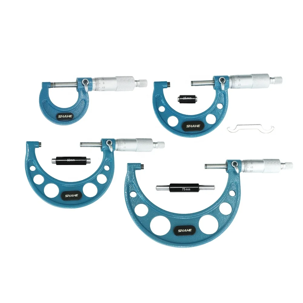 4pcs Outside Micrometer Set Machinist Tool 0-4