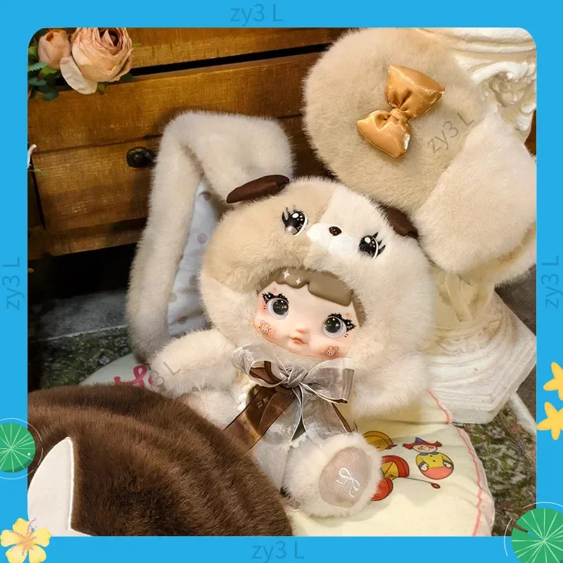 In Voorraad Echte Nommi 400% Paddestoel Hoed Serie Blind Box Woondecoratie Kleine Konijn Pop Vakantie Verrassing Giftcute Knuffel