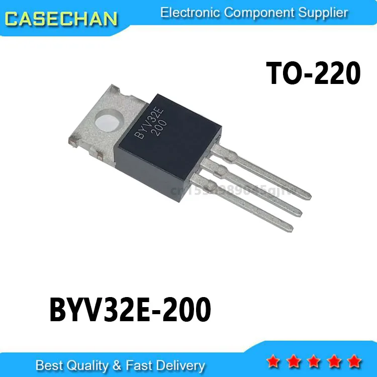 10 PÇS/LOTE BYV32E 200 TO-220 BYV32E-200