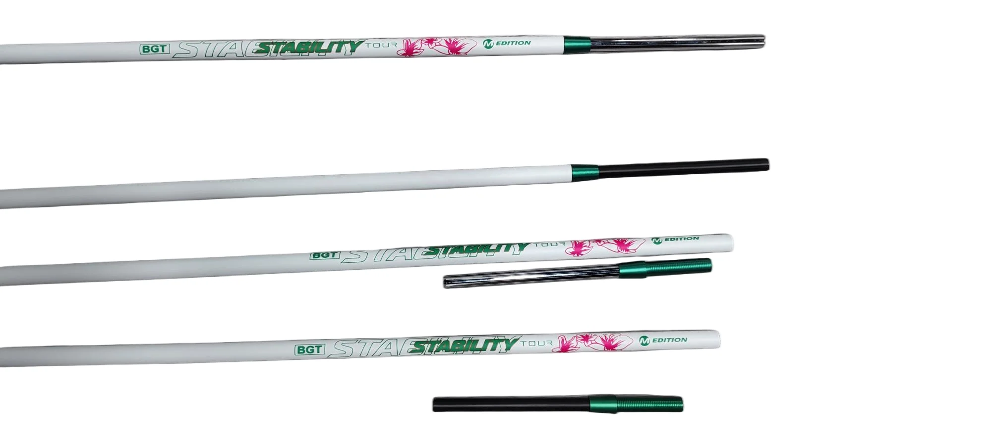Golf Putter Shaft STABILITY Tour Master Medition White Green Steel Combo Steel Combo Tip 0.370 100g 37.5 inches Putter Shaft