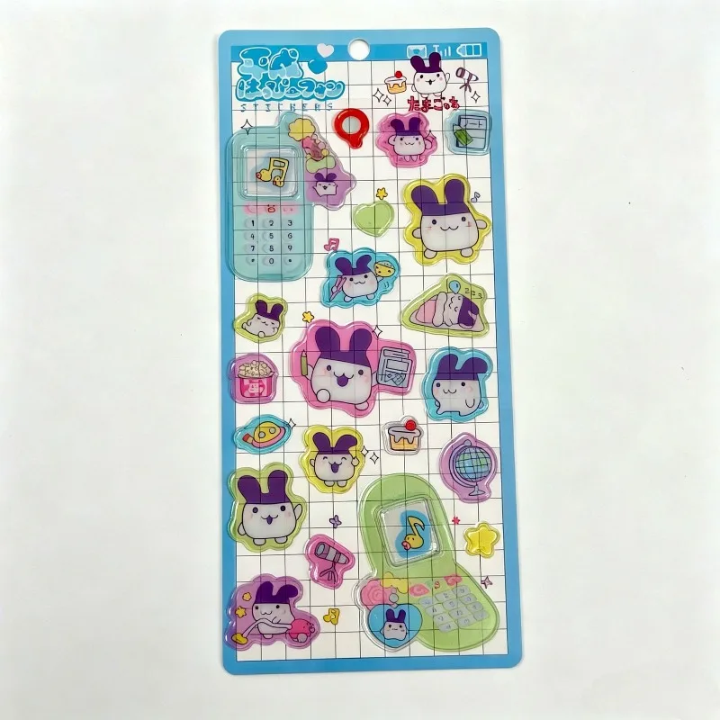 Neue Tamagotchi Mametchi Kuchipatchi Cartoon-Kreativ-Aufkleber, dreidimensionale Klebeaufkleber, personalisierte Animations-Peripherieaufkleber – Detail 9
