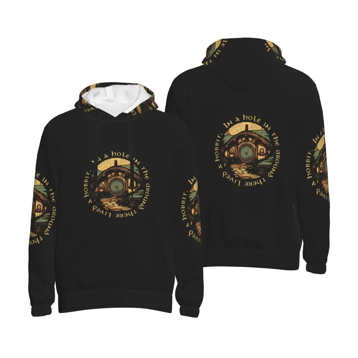 In A Hole In The Ground There Lived A Hobbit Hoodies Hip Hop Pullover Autumn Winter Men's Women's Sweatshirt Long Sleeve Tops
