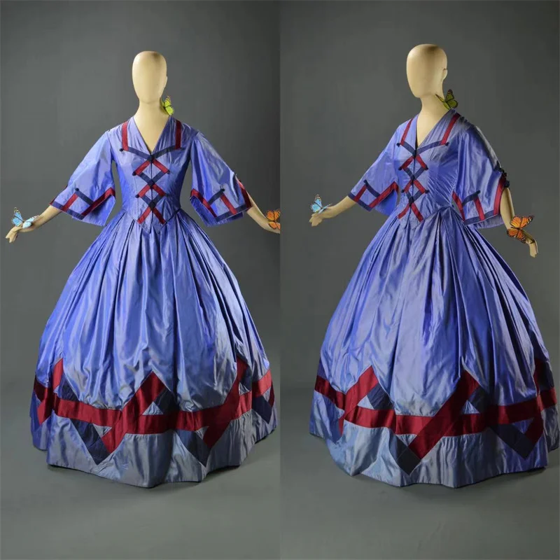 Movie Angels And Insects Eugenia Alabaster Cosplay Costume Victorian Women Dress Civil War Inspired Ball Gown