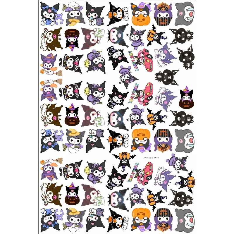 Kuromi 아크릴 타블렛 Diy 수제 재료 패치는 컬러 가장자리로 만들어질 수 있습니다. 키 체인 펜던트 머리핀 헤어 액세서리