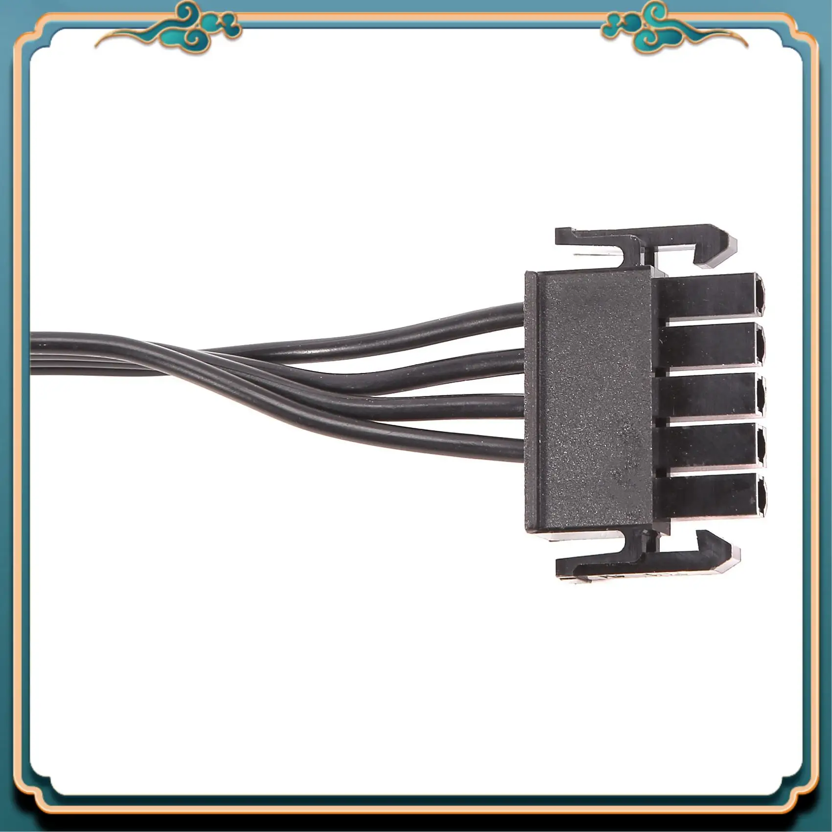 ABJG-5Pin To 3 IDE Pcie 5Pin 1 To 3 IDE 5Pin To 3 Port Power Cable For Enermax Modular PSU (Black)