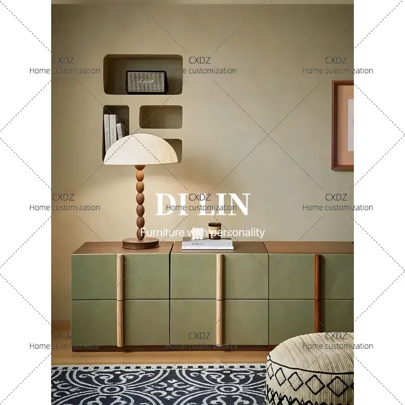 French Medieval Style Multi Functional Modular Bedside Table Living Room Coffee Table Dining Side Cabinet Wall Storage Unit