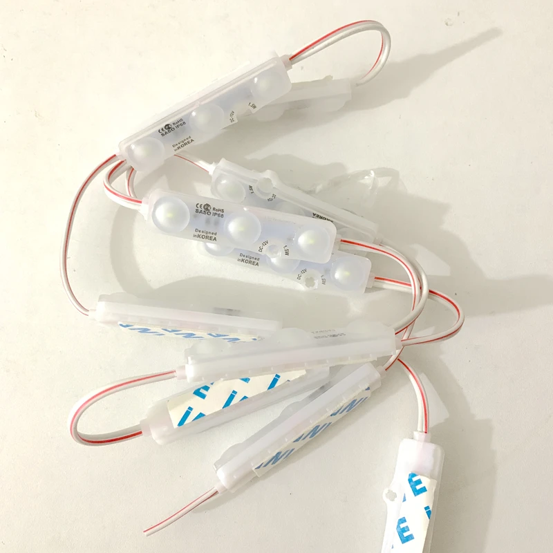 10pcs 5730 injection module 3led DC 12V with lens Waterproof IP68 led light  1.5W white LED sign shop banner Channel Letters