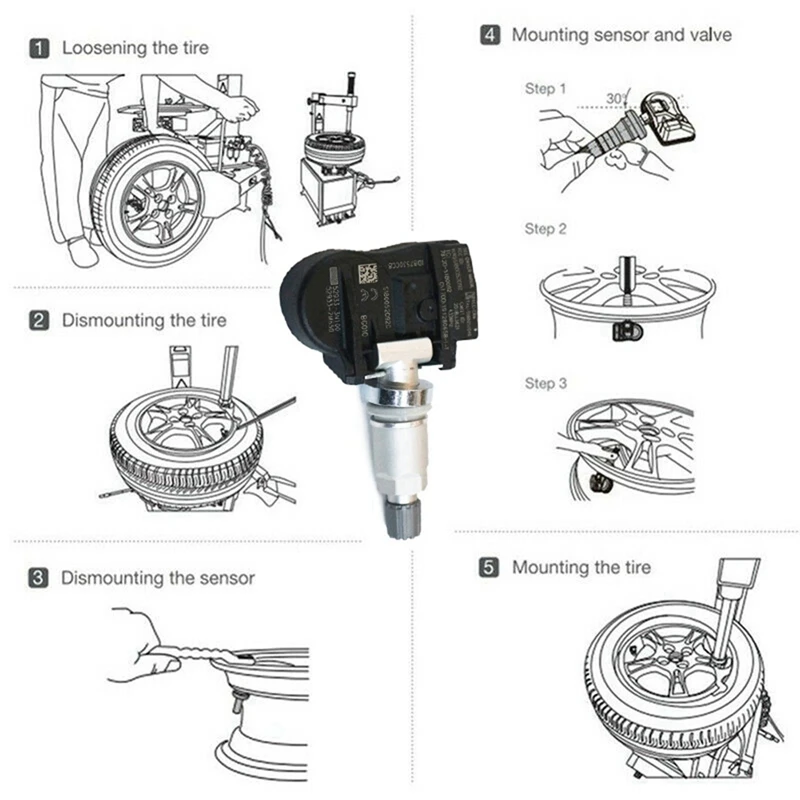 4Pcs Tire Pressure Sensor 52933-3N100 529333N100 529332M650 TPMS Valve Wheel Pressure Monitor System For Kia For Hyundai Parts