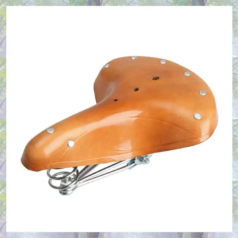 

Новое поступление, мягкое велосипедное сиденье в стиле ретро, изготовленное из воловьей кожи, ретро велосипедное сиденье для мужчин и женщин, удобное велосипедное сиденье