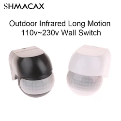 Outdoor Infrared Long Motion AC100V~240V Wall Switch PIR Detectors LED Sensor Waterproof Timer Light Motion Sensor