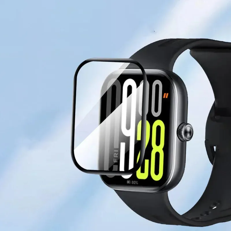 Skinlee For Redmi Watch 6 Active Curved screen fully coated steel film For Redmi Watch 6 Active Tempered protective film