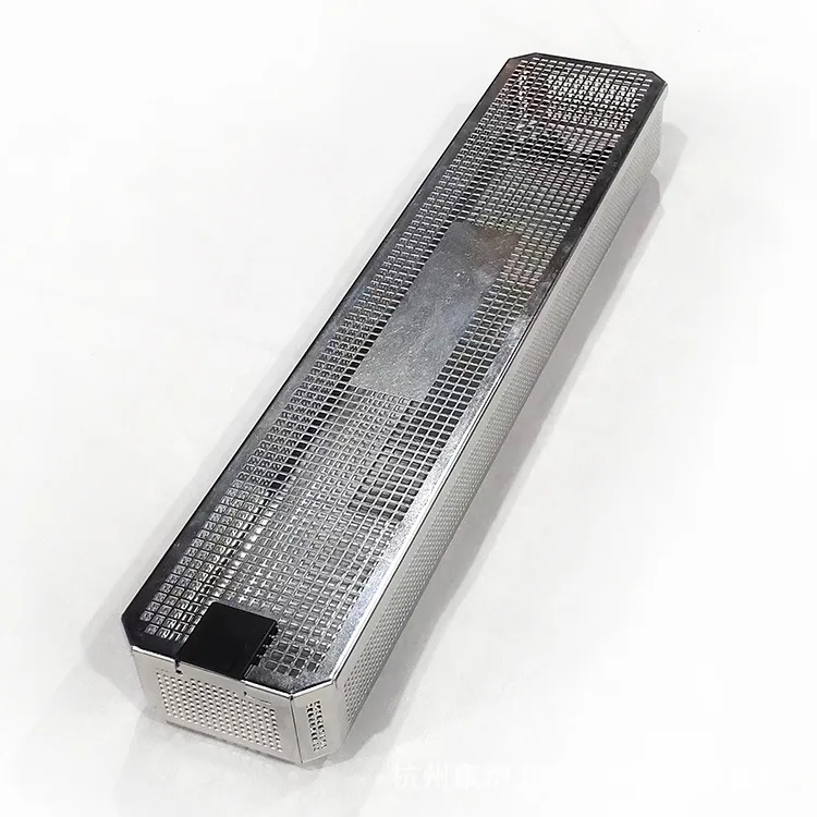 Коробка для стерилизации нефроскопа Uretero с квадратной крышкой, стерилизация из нержавеющей стали, устойчивость к высоким температурам