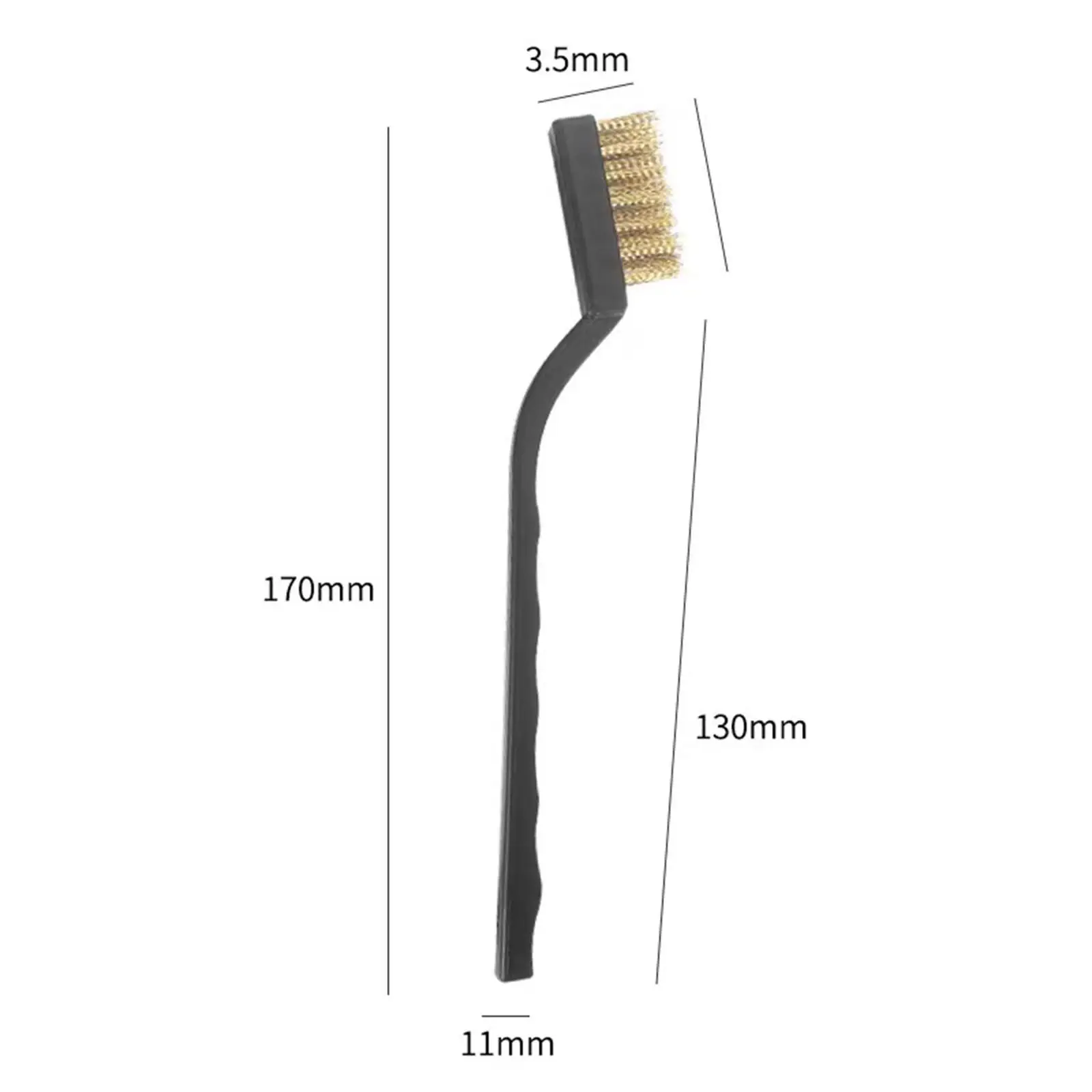 3 Pieces Wire Brush Set for Cleaning,Mini Wire Brush Scratch Brushes for Paint Remover,Rust Paint,Rust Cleaning,Welding Slag