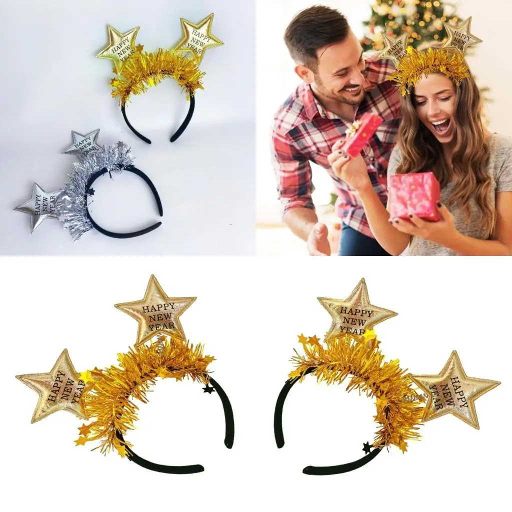 

39BB Gothicism Hairband Novelty Tassels Hair Hoop Creative Sequins Headgear for Birthdays And Special Event