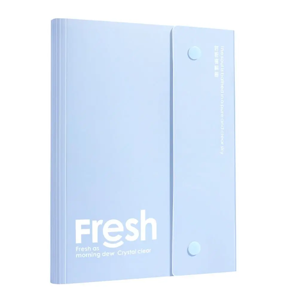 

Simple PP Storage Booklet Folding Design Waterproof Test Paper Storage Bag A4 File Folder Gift