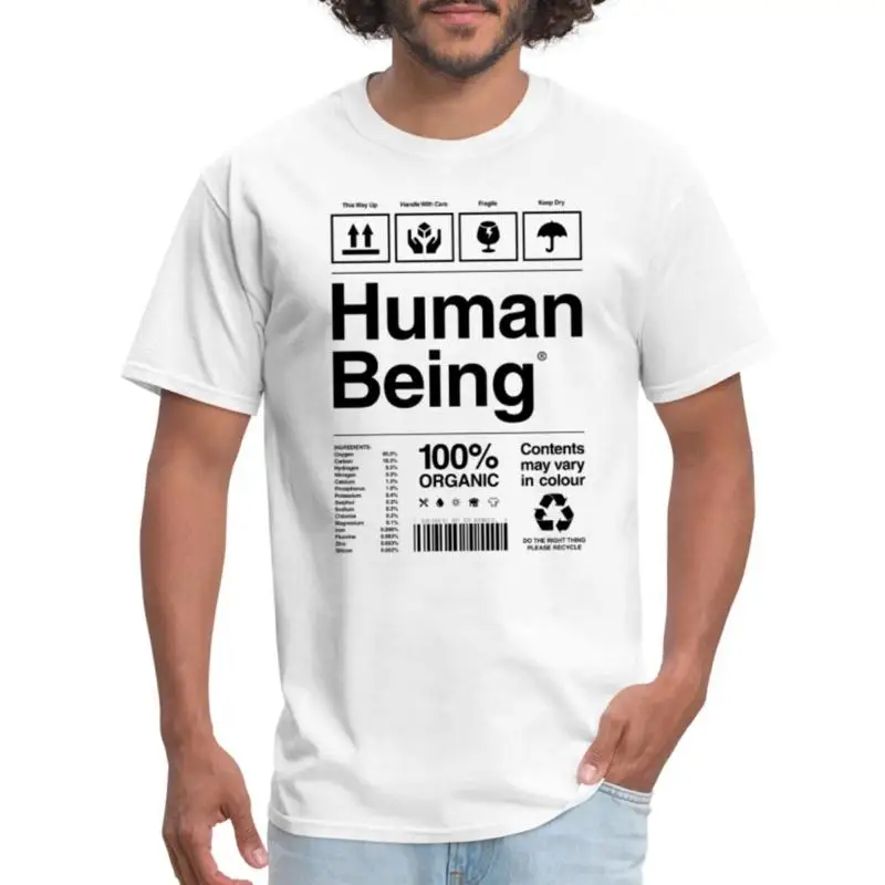 Camiseta para hombre Human Being Nutrition Fact