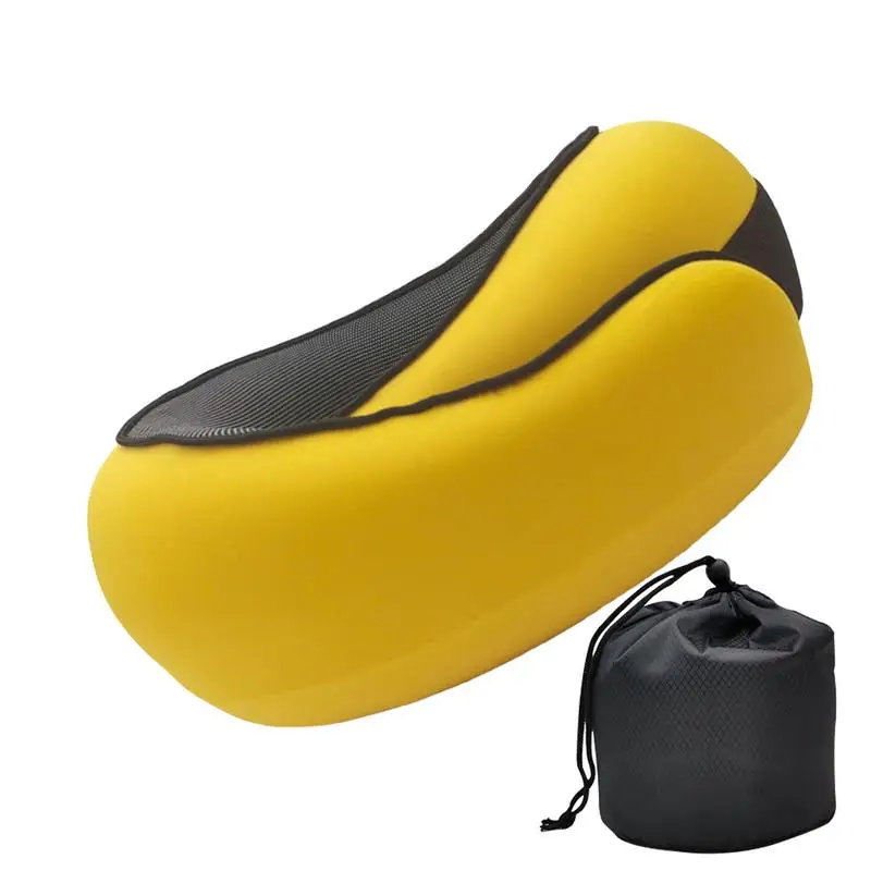 Twist Travel Pillow Travel Pillow Foam Ice Silk Fabric Neck Pillow Comfort And Breathability Stowable U-Shaped Neck Pillow