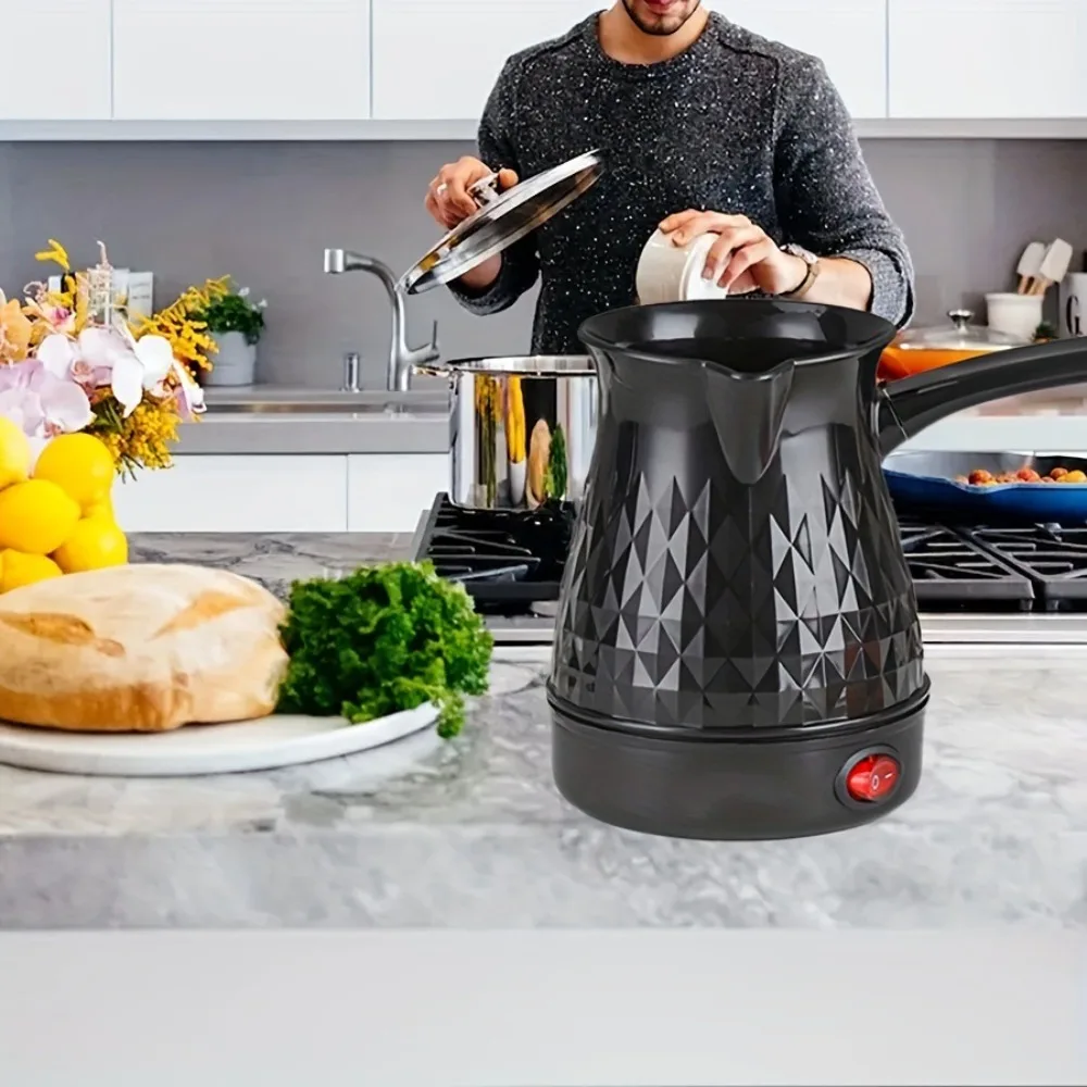 600W Turkish Coffee Pot Greek Arabic Coffee Maker 110V US PLUG 600ml Electric Tea Coffee Maker Kettle with Anti Scald Handle