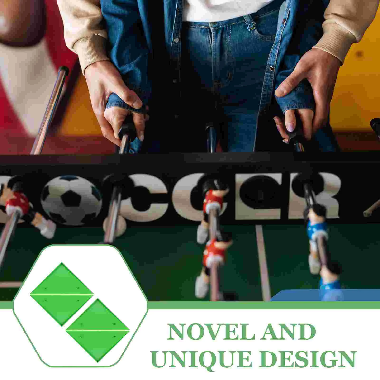 4PCS Durable Triangle Foosball Table Football Table Corner Protector Fit for Most Foosball Tables Green