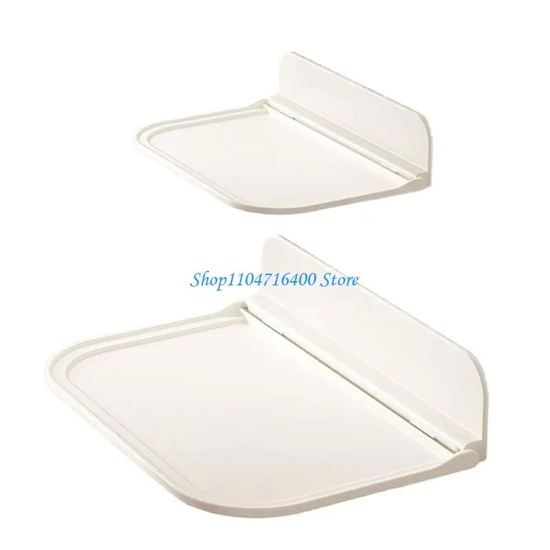 y1gd Sturdy Foldable Wall Shelf No Drill Installation ABS Storage Rack for Campers