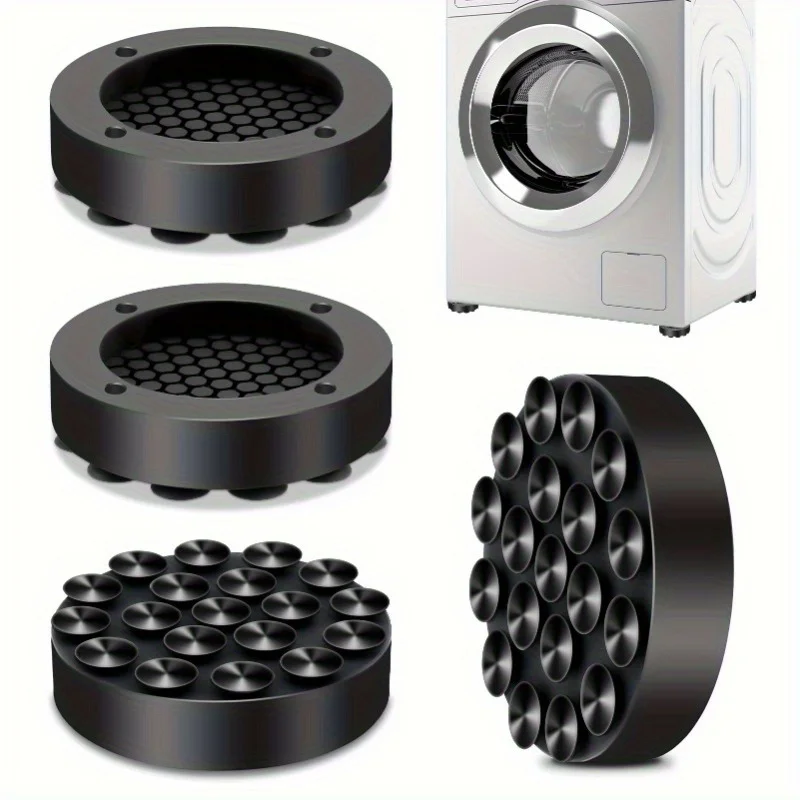 4Pcs New Suctions Universal Anti Vibration Feet Pads Washing Machine Rubber Foot Mat Silent Refrigerator Foot Pad Lifting Base