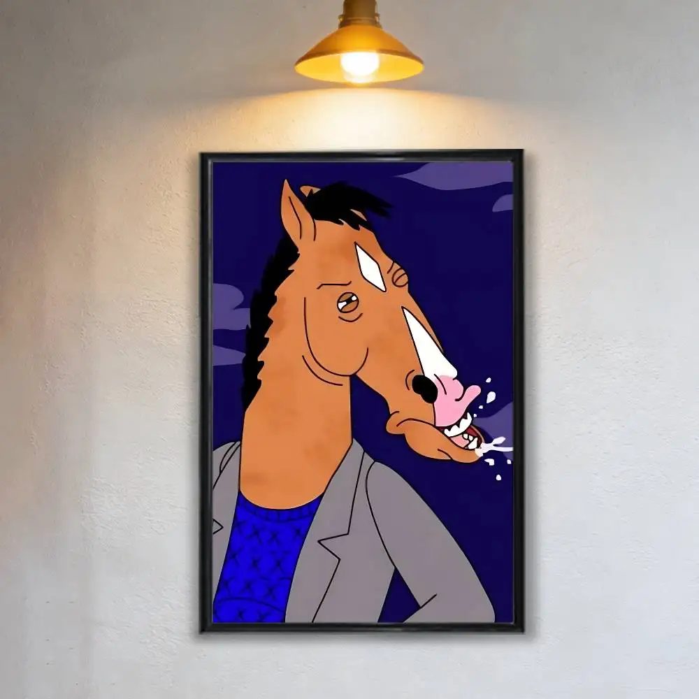 Strange and interesting BoJack Horseman Poster Trendy Wall Art For Coffee Office Bar Decoration Best Gift Good Sticker Printed