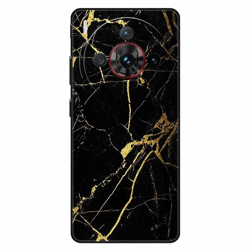 Phone Cover For ZTE nubia Z60S Pro Case Marble Soft Silicon Black TPU Coque for ZTE NX725J Nubia Z60 S Pro Shockproof Shell Capa