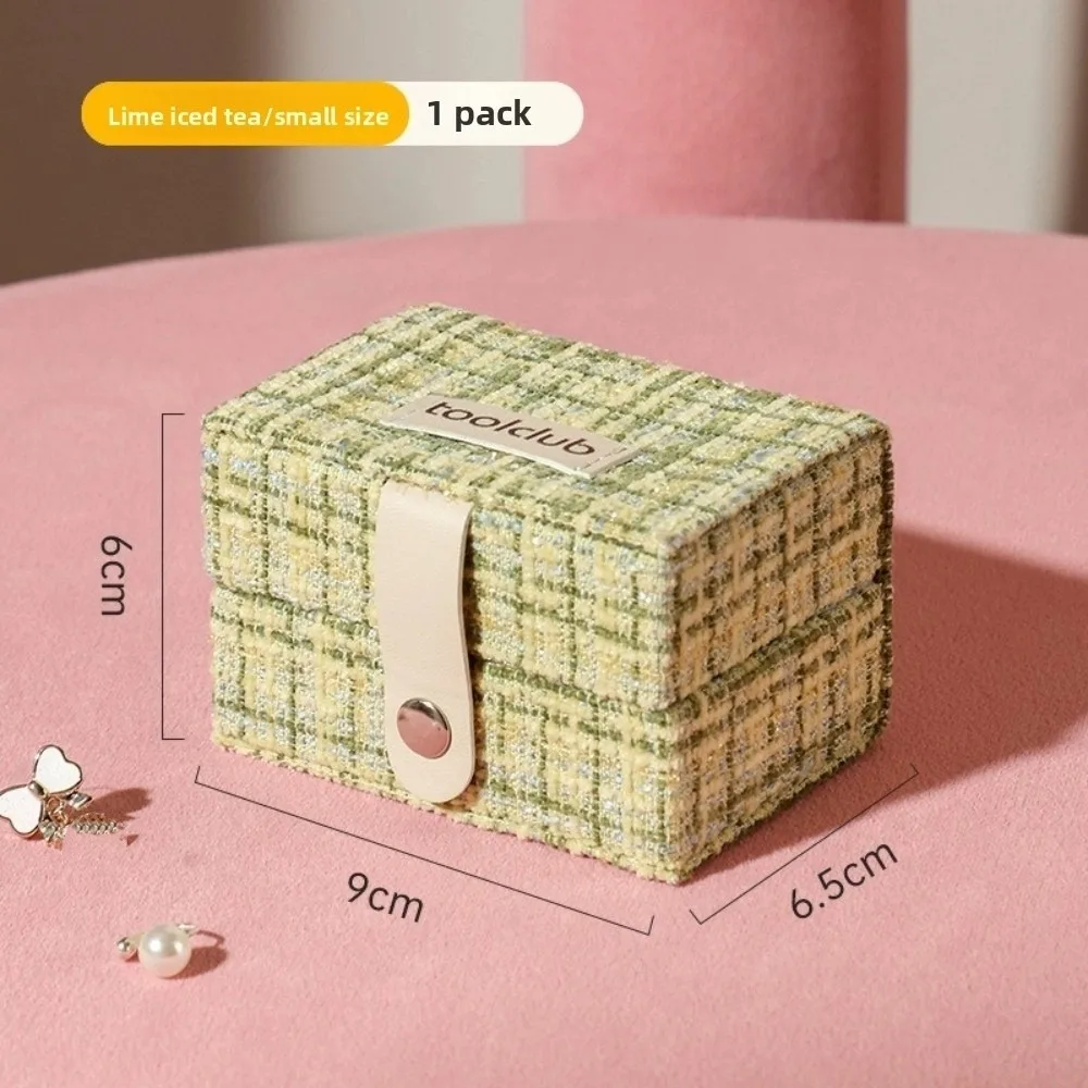 

Fabric Jewelry Storage Box Portable Scented Tablets Jewelry Storage Case Small Fragrance Partition Organizing Storage Boxes