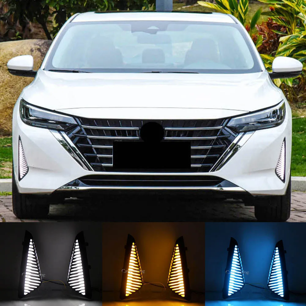 

For Nissan 23-24 15th generation Xuan Yi daytime running lights LED flowing turn signal daytime driving front fog light
