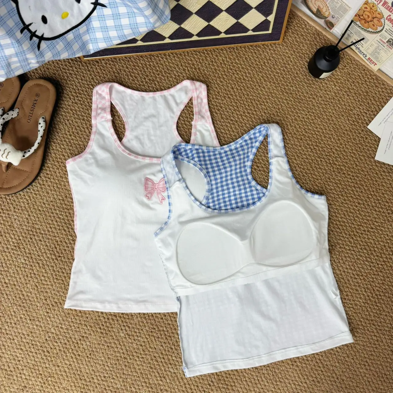 الصيف المرأة منقوشة اللون بلو ني حزام معلق سترة بال ملابس خارجية الأزهار الخصر حزام القطن عطلة Sle تانك القمم