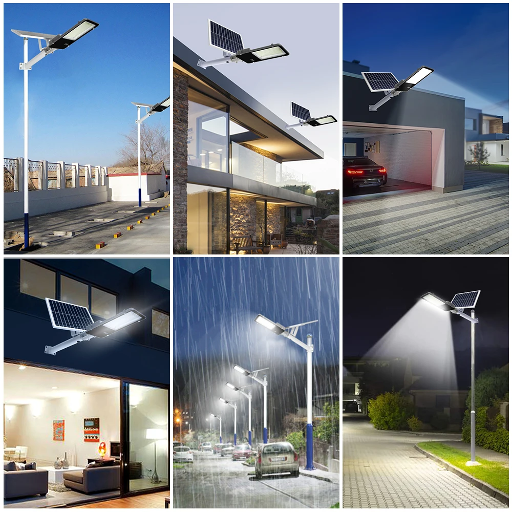 300W Solar Outdoor Light With Remote Control Waterproof IP65 LED Street Light Suitable For Courtyard Garage Street Light