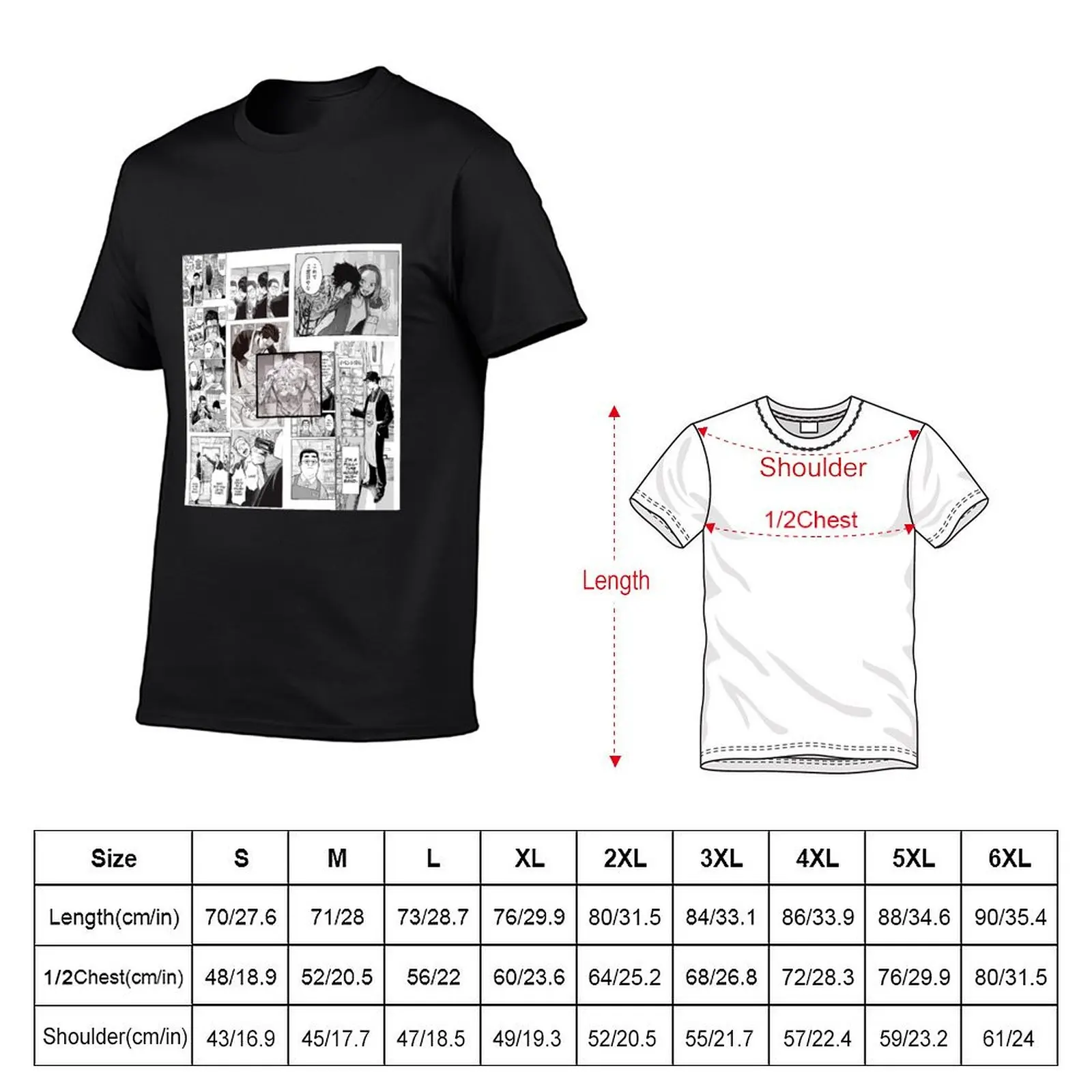 The Way of the Househusband Anime T-Shirt anime clothes blanks oversizeds graphics fitted t shirts for men