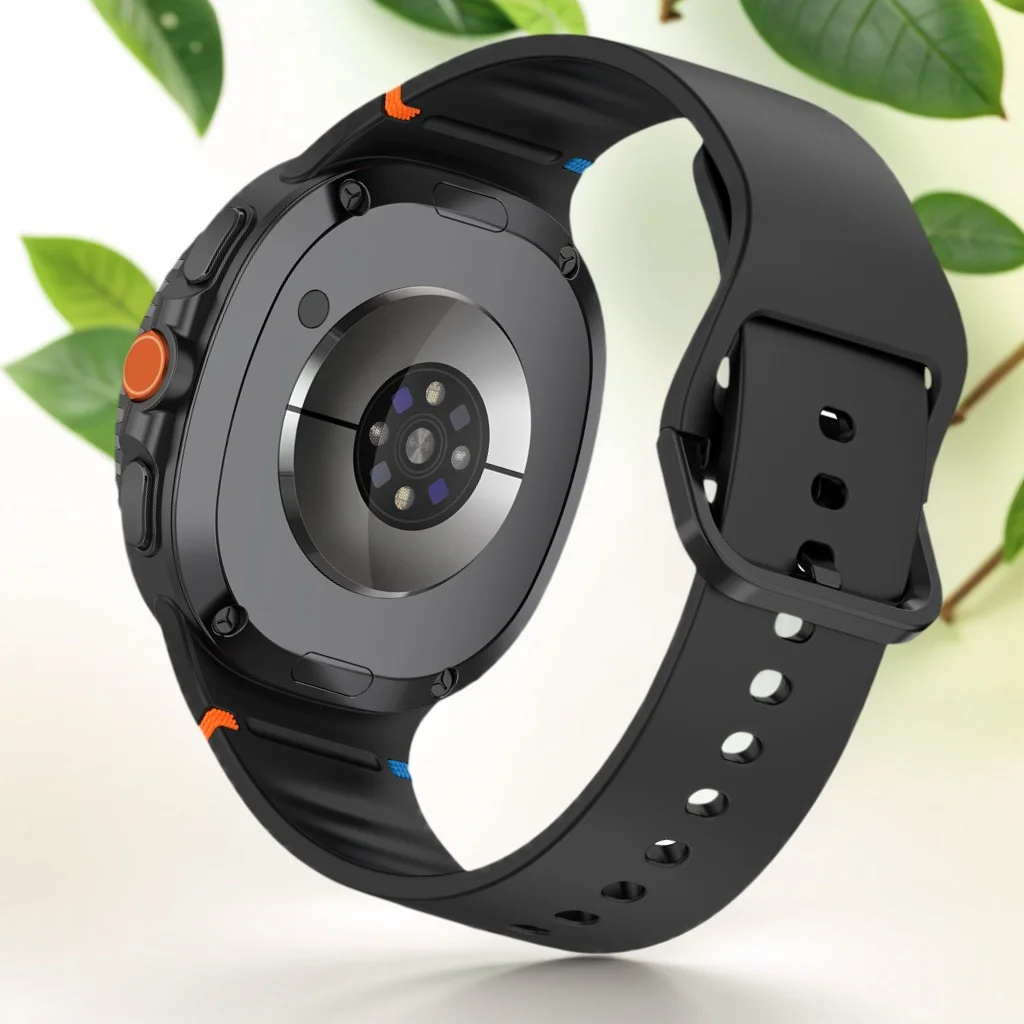 حزام رياضي من السيليكون الناعم لساعة سامسونج جالاكسي 8 كلاسيك 46 ملم/ساعة جالاكسي 8 40 ملم 44 ملم حزام ساعة متين لساعة جالاكسي 8